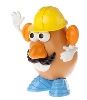 Mr. Potato Head - Construction Worker Half-Profile