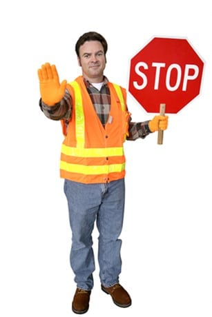 Crossing Guard Full Body Isolated